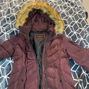 madden winter coat burgundy color